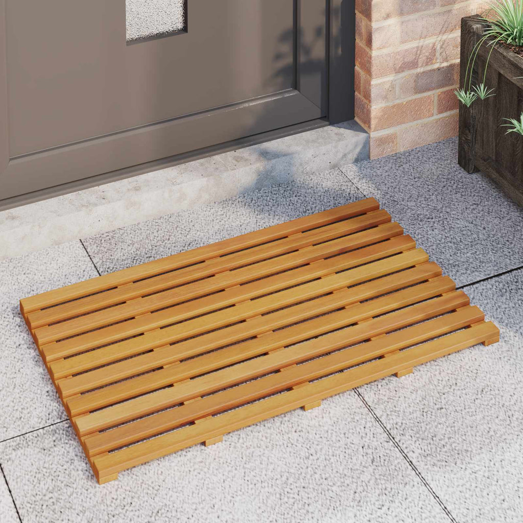 vidaXL Mata do kąpieli brązowy 80 x 48 x 2,5 cm Lite Drewno Akacji