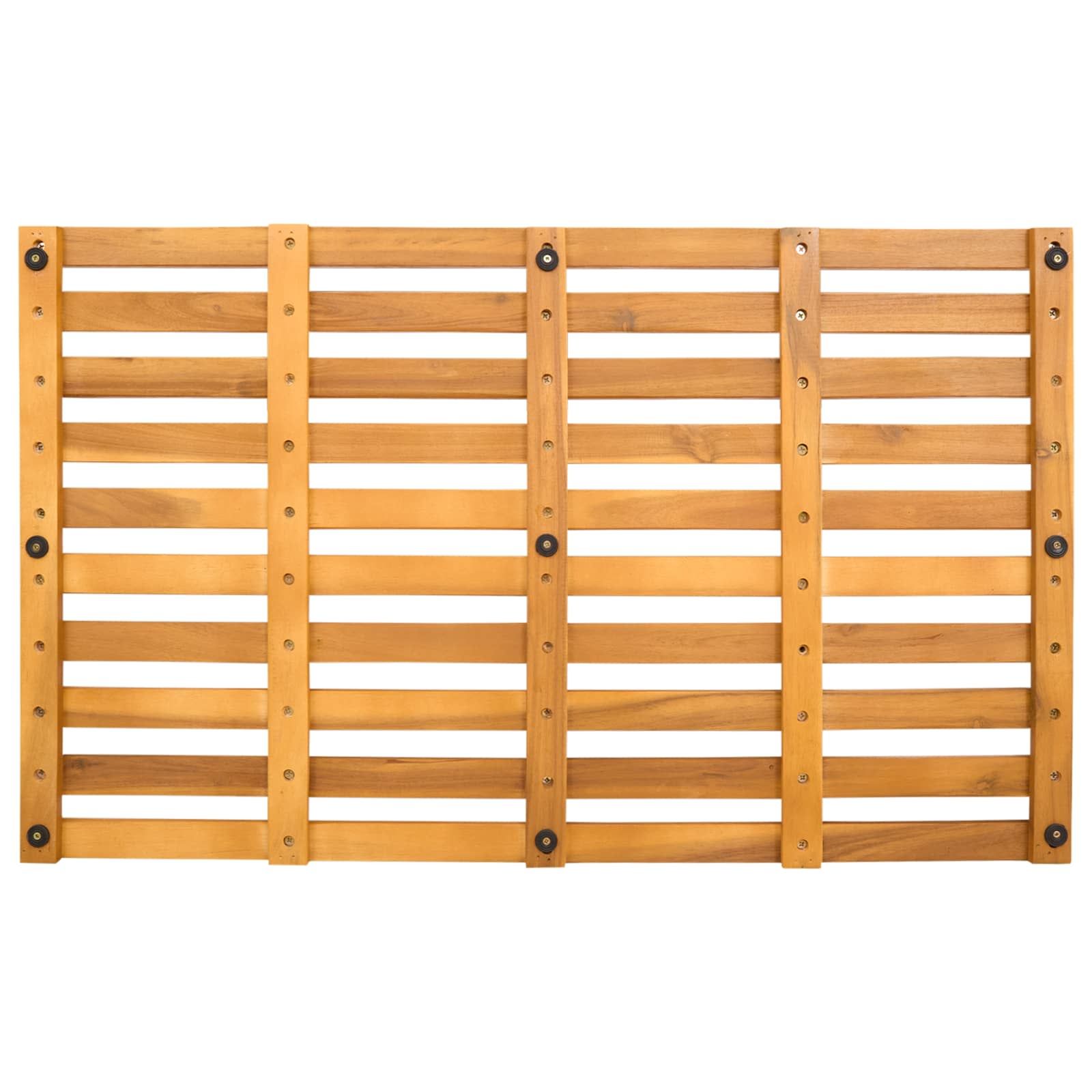 vidaXL Mata do kąpieli brązowy 80 x 48 x 2,5 cm Lite Drewno Akacji