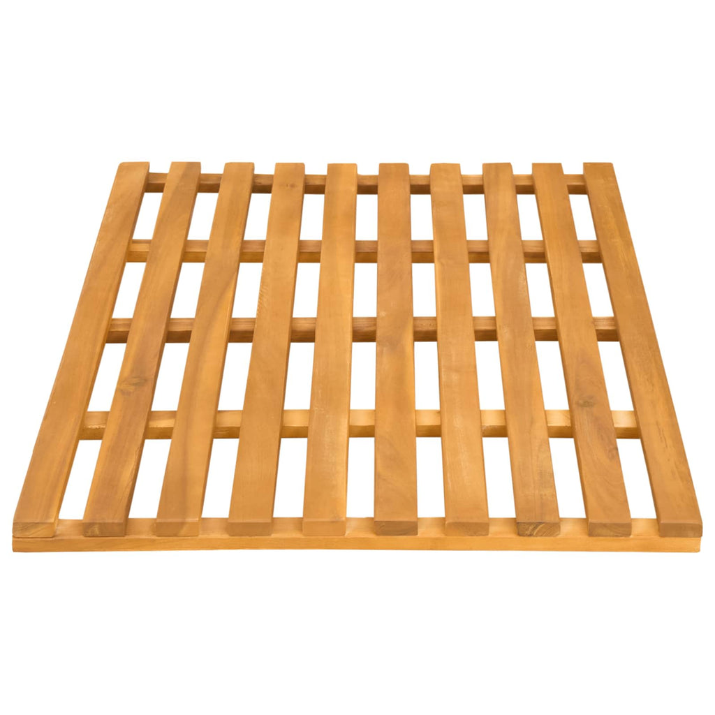 vidaXL Mata do kąpieli brązowy 80 x 48 x 2,5 cm Lite Drewno Akacji