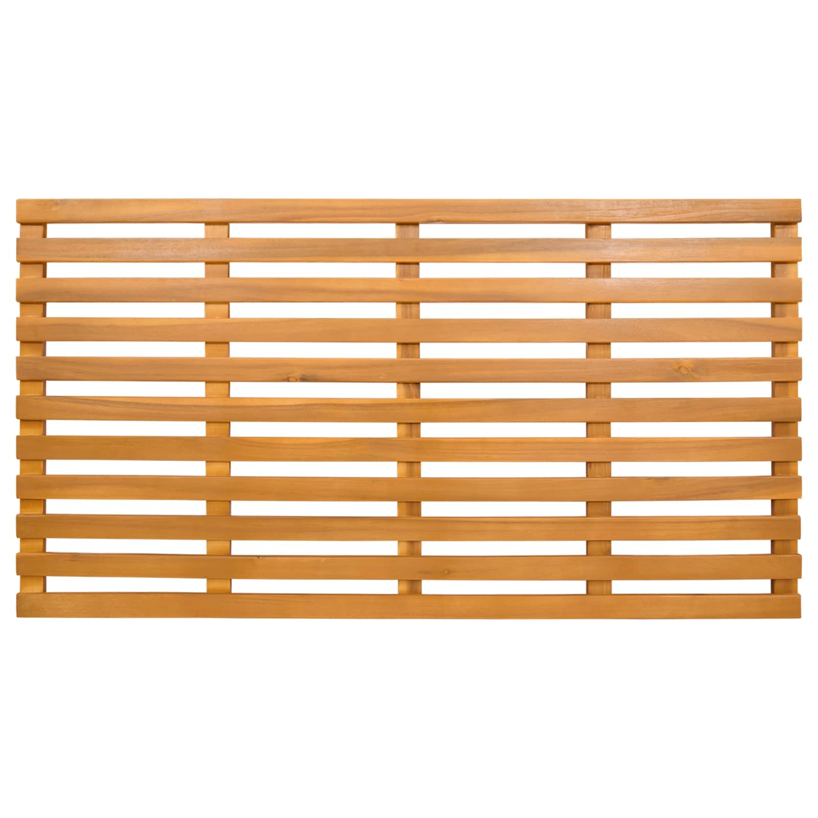 vidaXL Mata do kąpieli brązowy 100 x 53 x 2,5 cm Lite Drewno Akacji