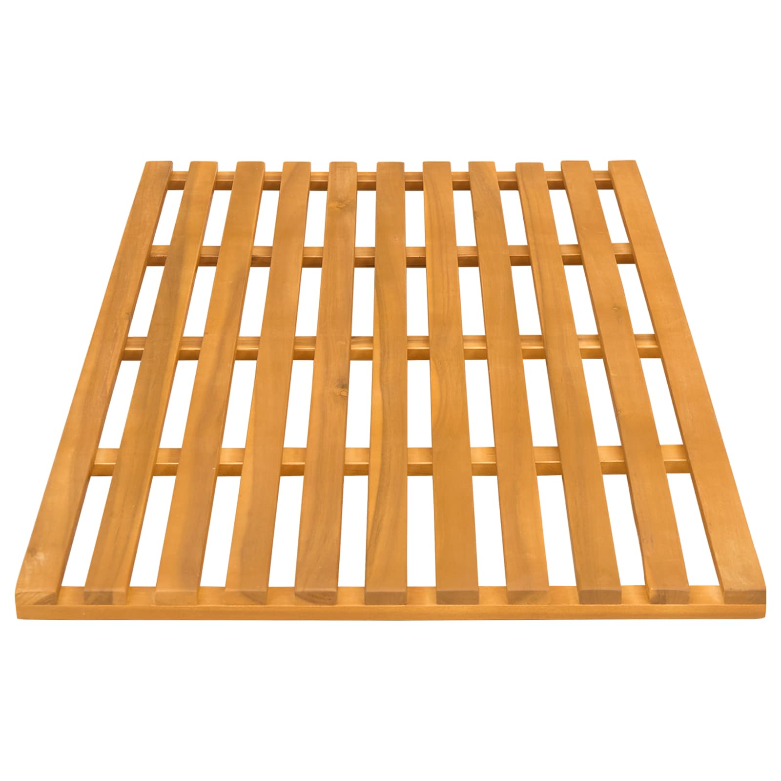 vidaXL Mata do kąpieli brązowy 100 x 53 x 2,5 cm Lite Drewno Akacji