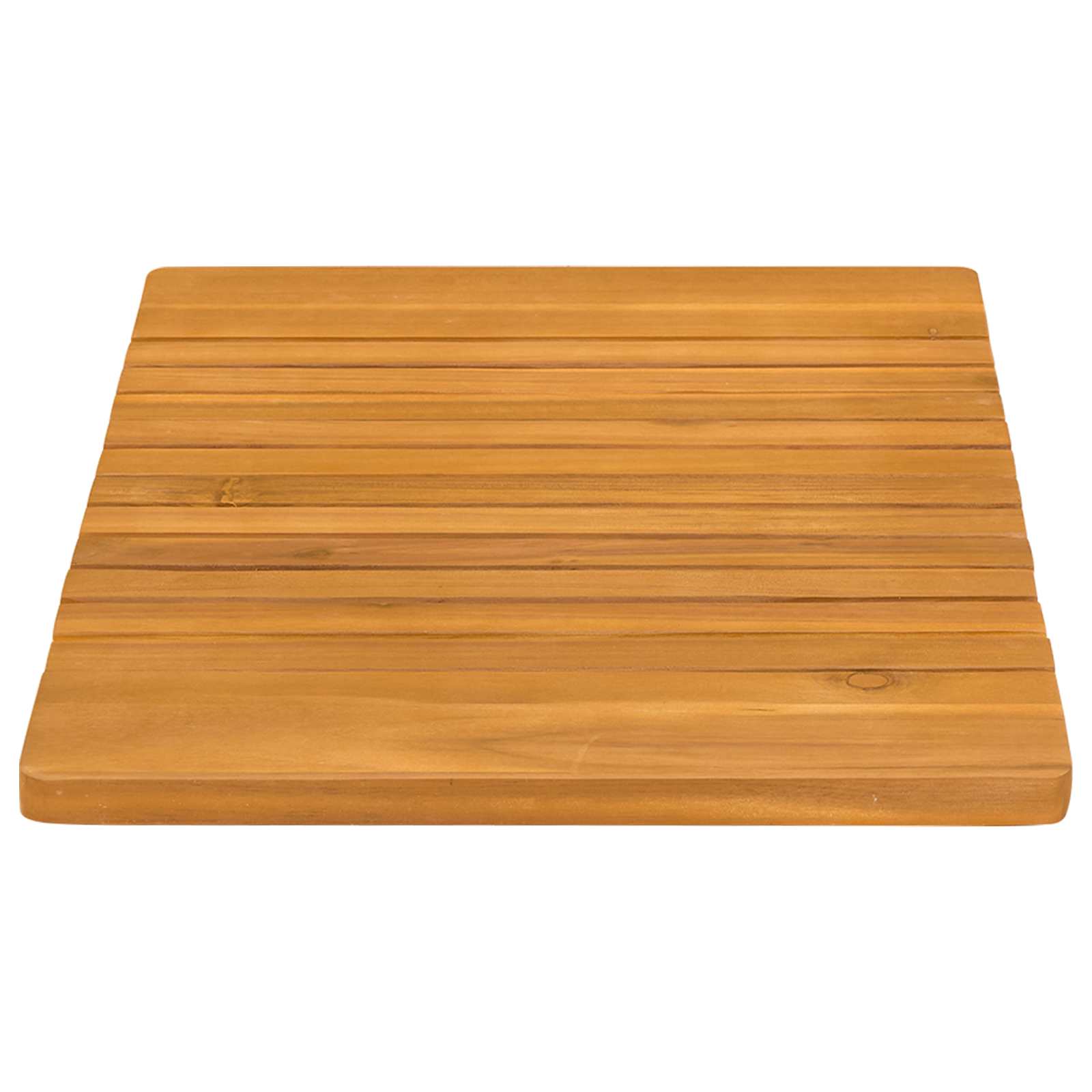 vidaXL Mata do kąpieli Gładki brązowy 59 x 40 cm Lite Drewno Akacji