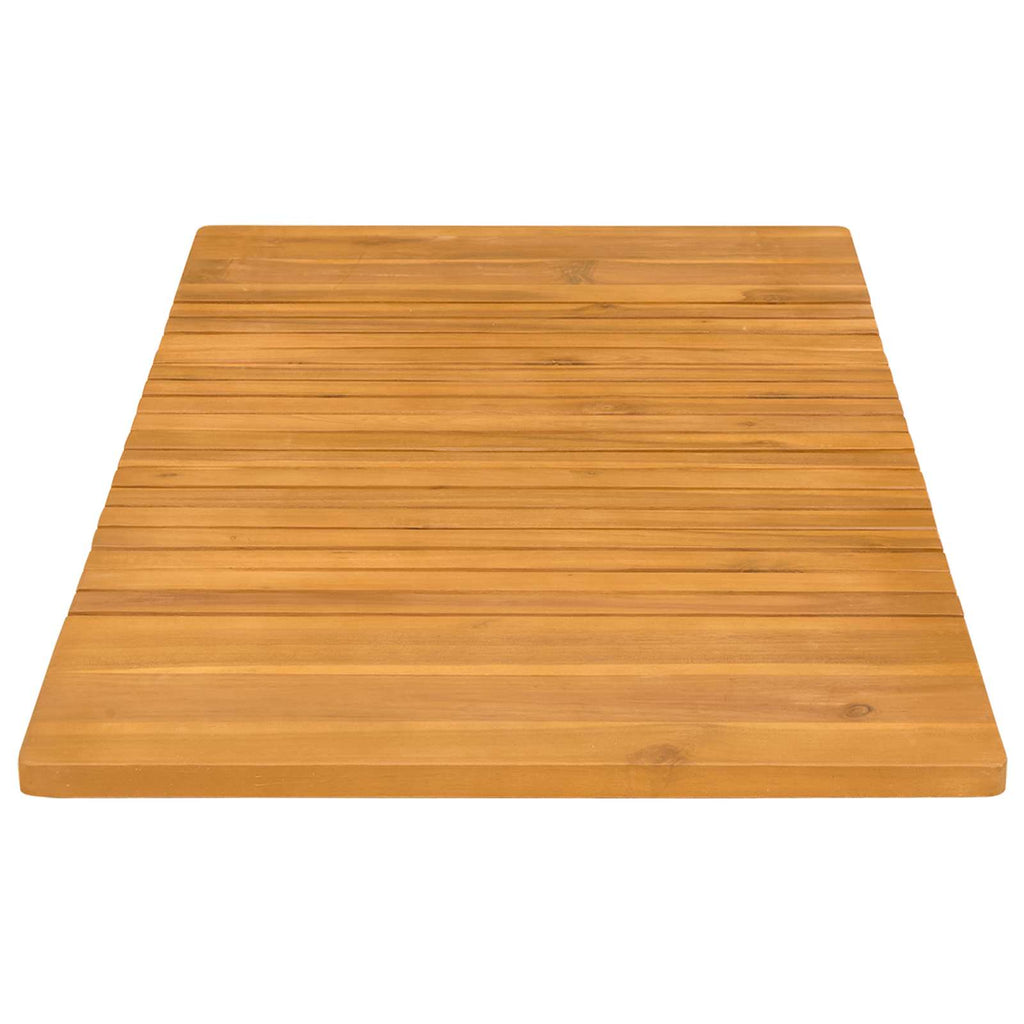 vidaXL Mata do kąpieli Gładki brązowy 100 x 55 cm Lite Drewno Akacji