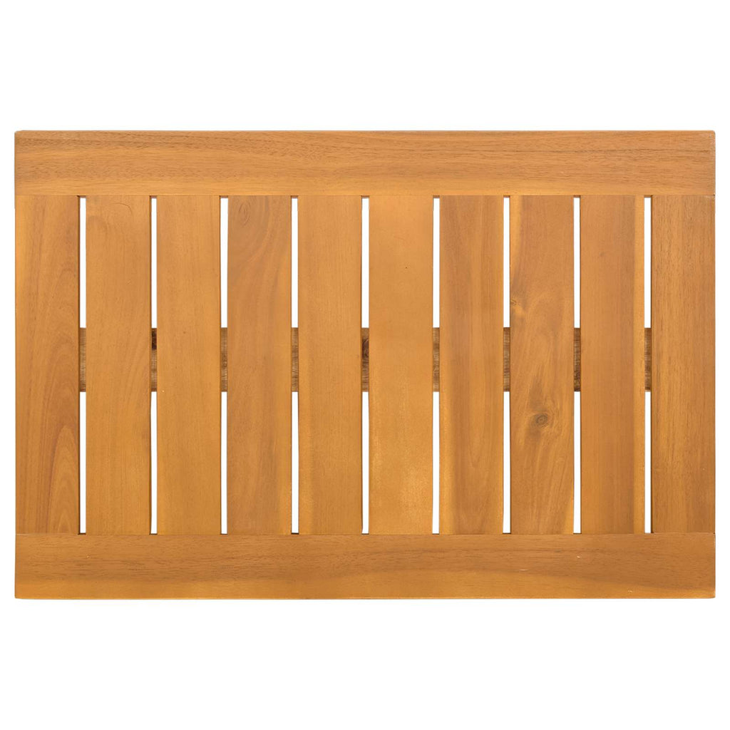 vidaXL Mata do kąpieli Gładki brązowy 60 x 40 cm Lite Drewno Akacji