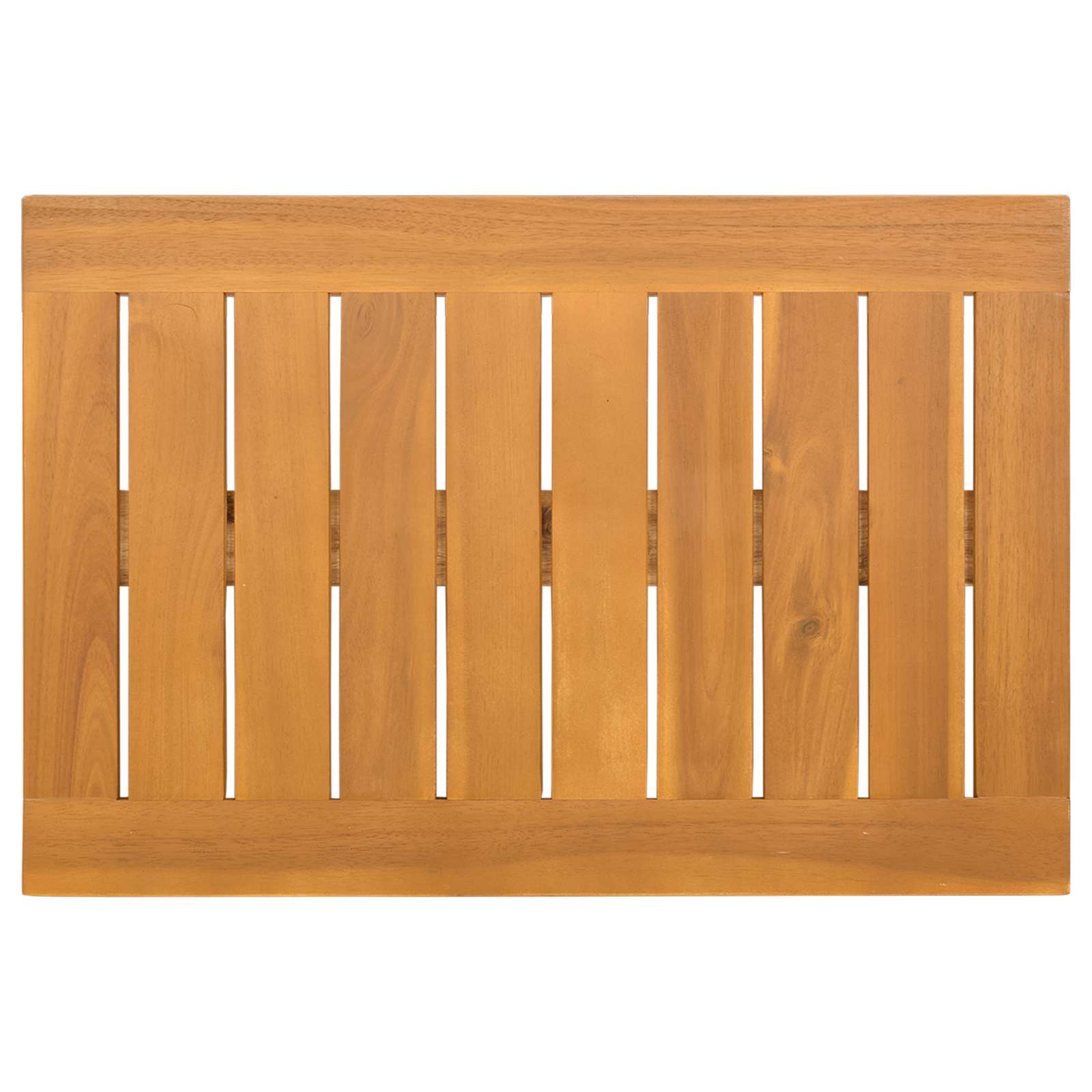 vidaXL Mata do kąpieli Gładki brązowy 60 x 40 cm Lite Drewno Akacji