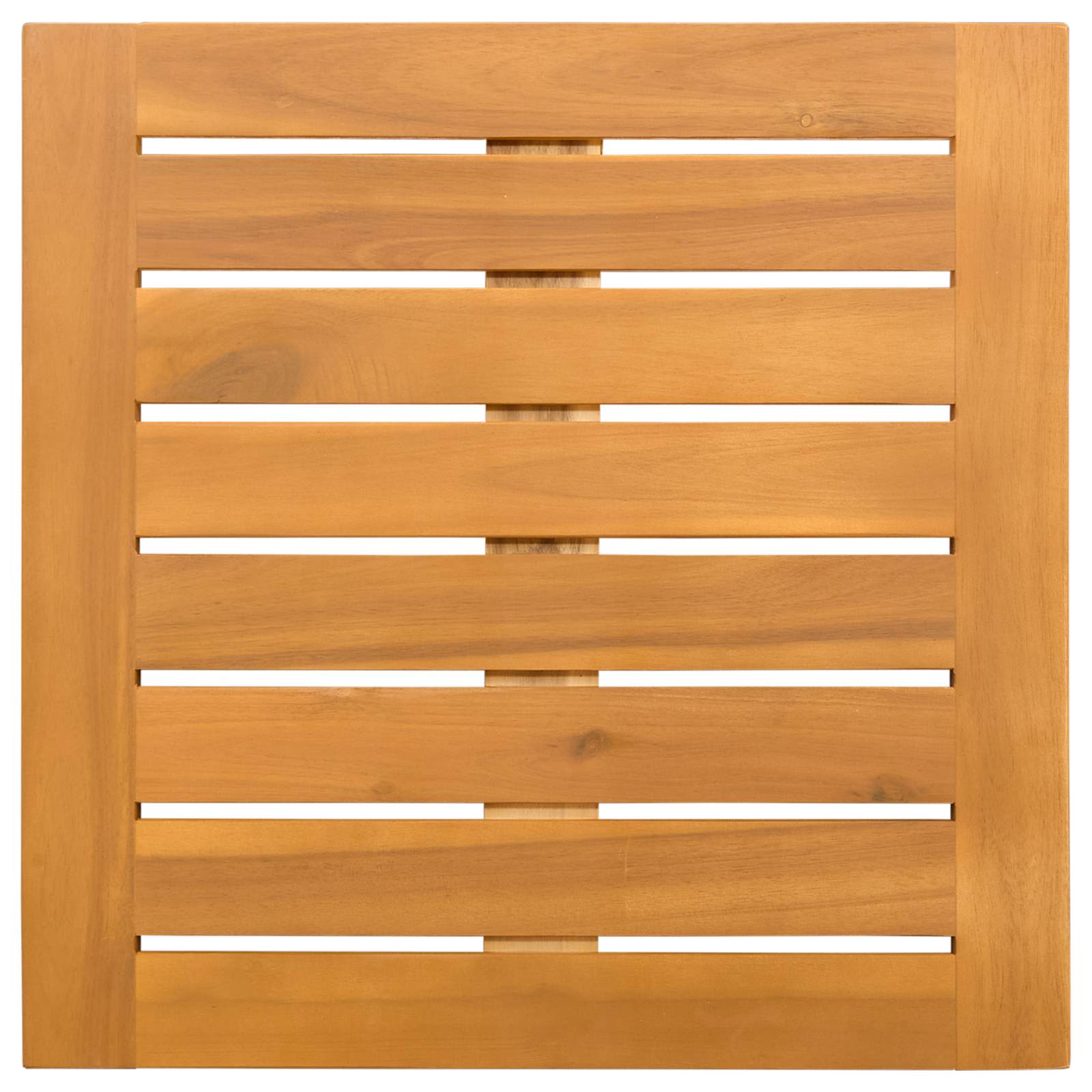 vidaXL Mata do kąpieli Gładki brązowy 50 x 50 cm Lite Drewno Akacji