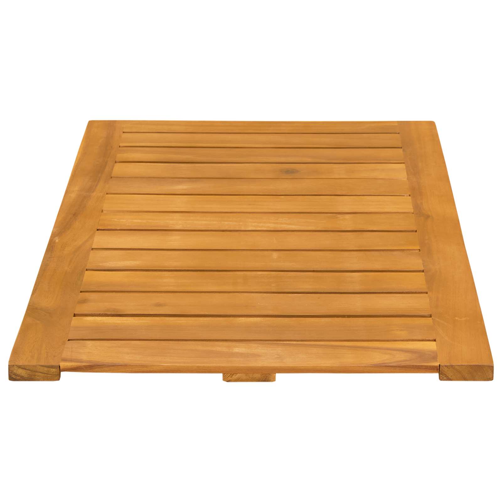 vidaXL Mata do kąpieli Gładki brązowy 80 x 50 cm Lite Drewno Akacji