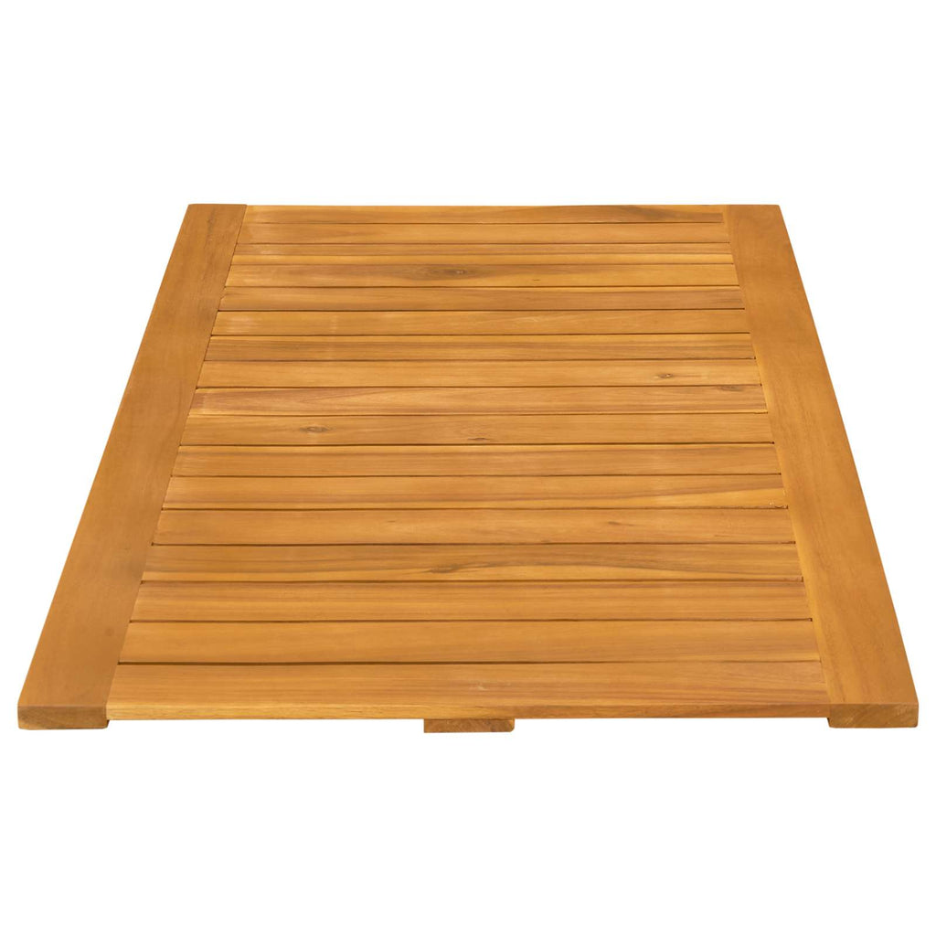 vidaXL Mata do kąpieli Gładki brązowy 100 x 55 cm Lite Drewno Akacji