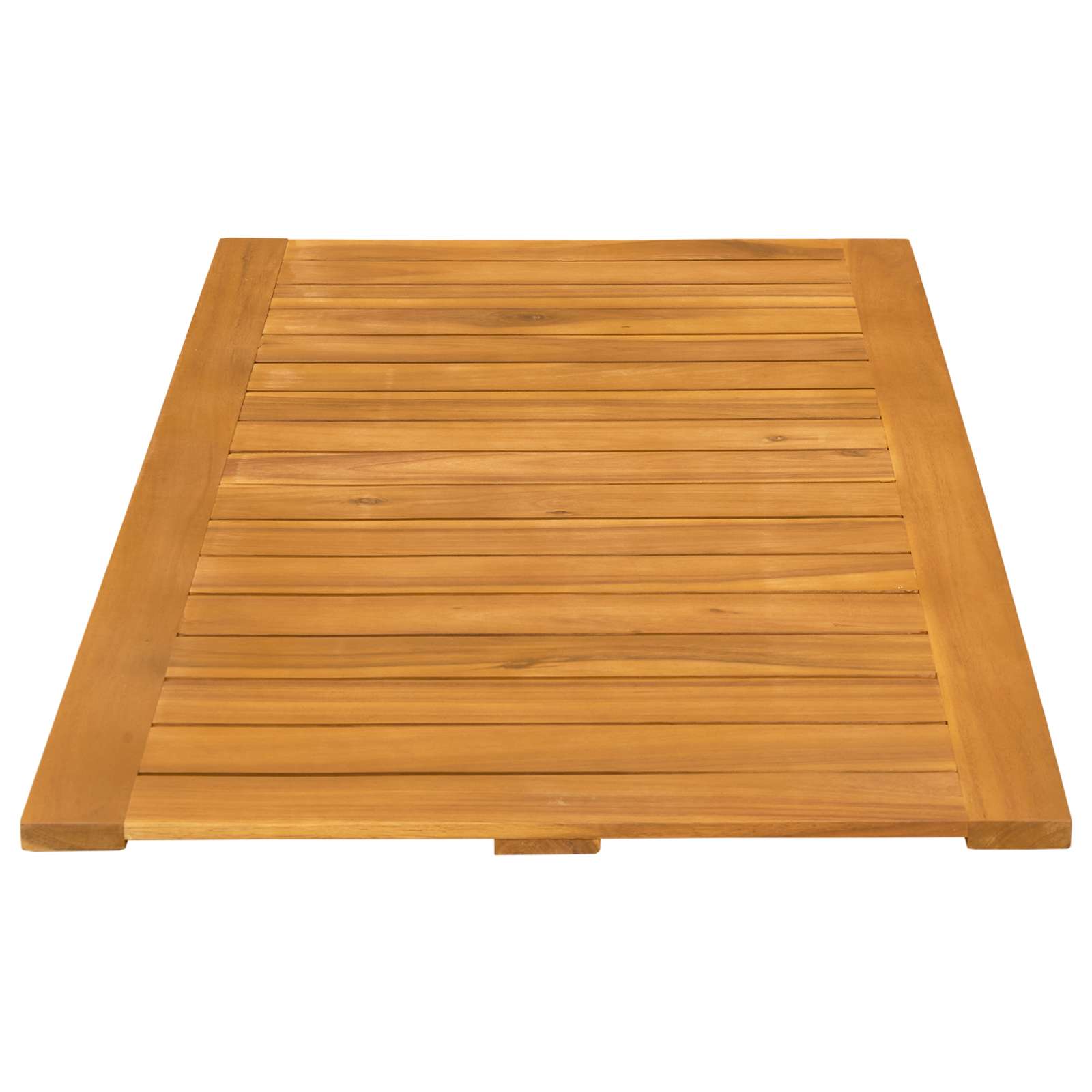 vidaXL Mata do kąpieli Gładki brązowy 100 x 55 cm Lite Drewno Akacji