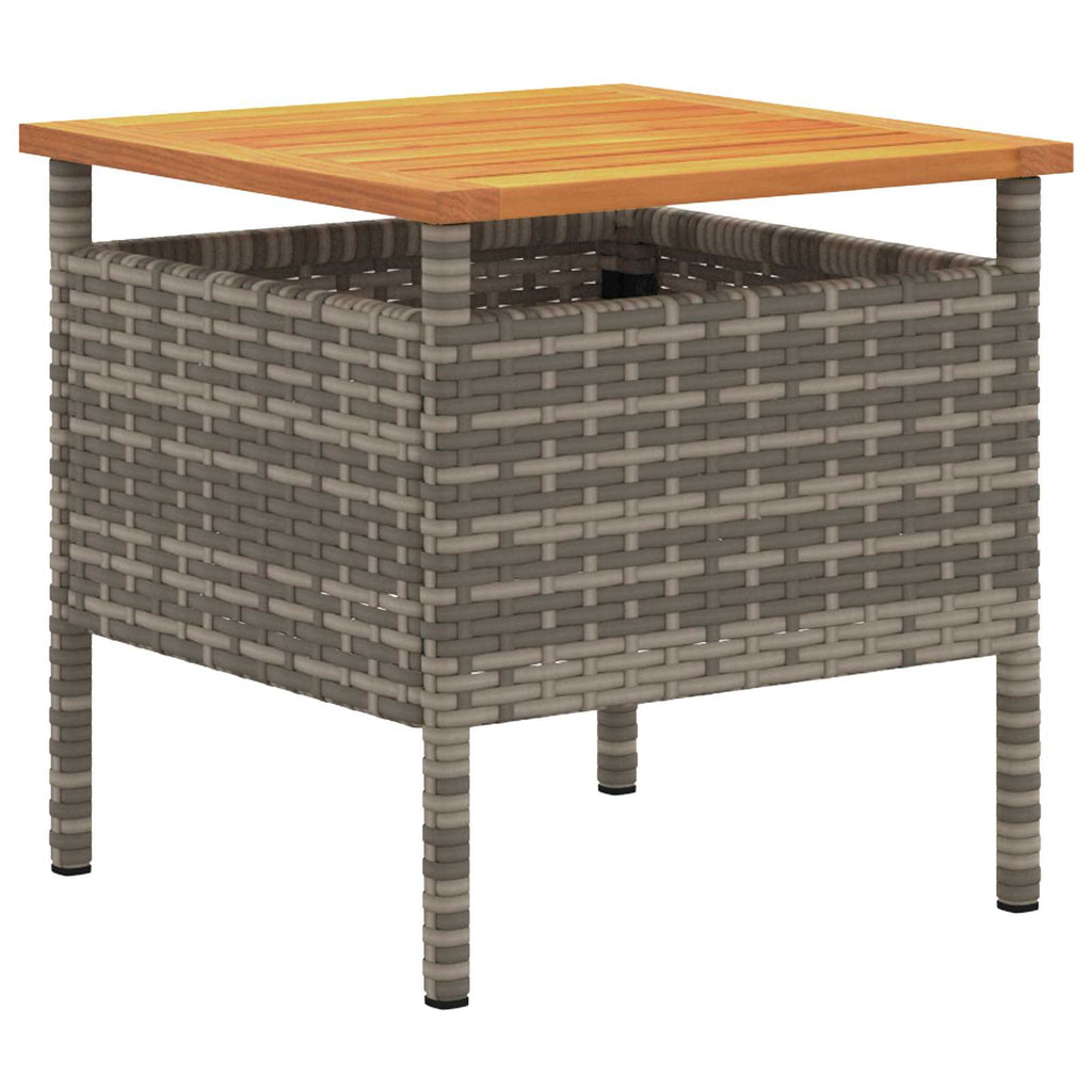 vidaXL Zestaw Bistro Ogrodowego z poduszką 3 pcs Szary polirattan