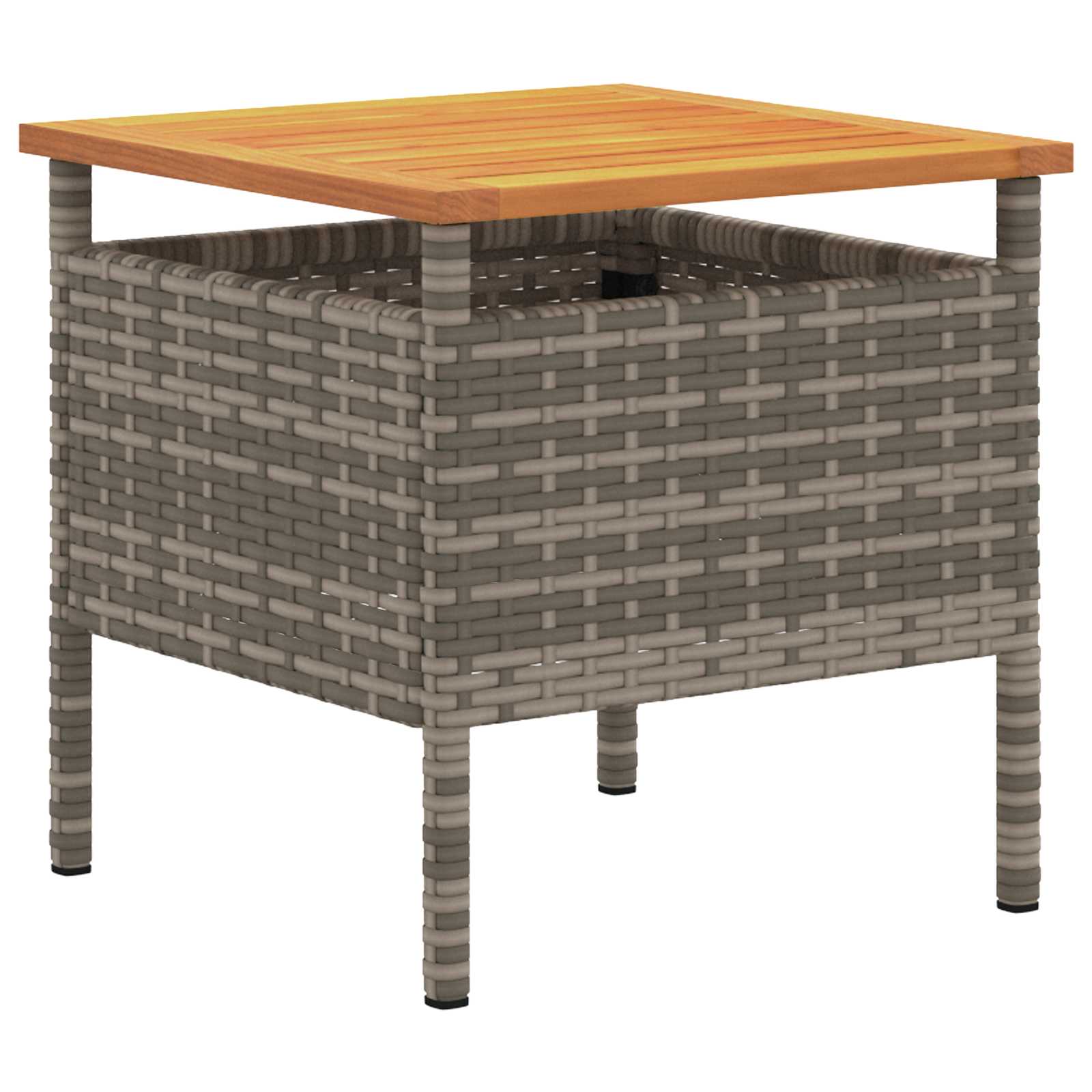 vidaXL Zestaw Bistro Ogrodowego z poduszką 3 pcs Szary polirattan