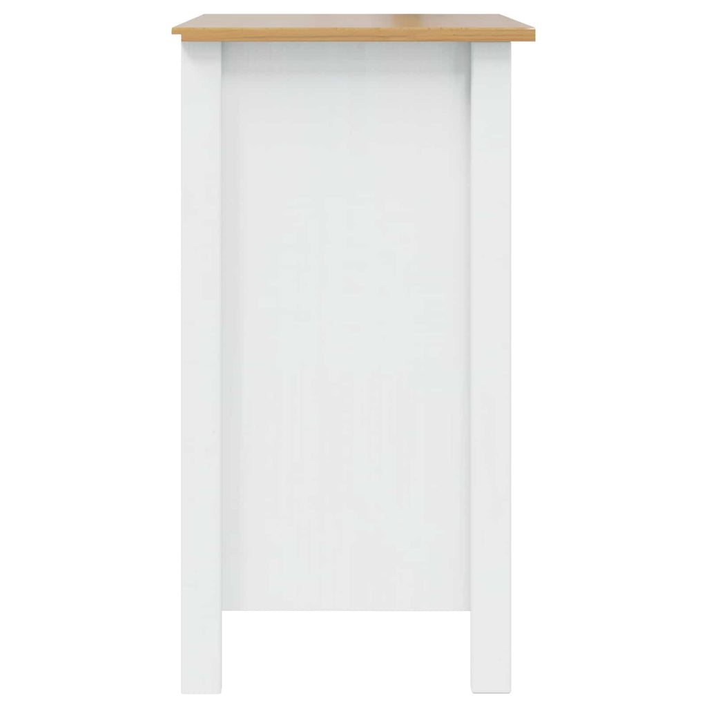 vidaXL Szafka Nocna HILL Biały i Brązowy Miód 46 x 35 x 65 cm