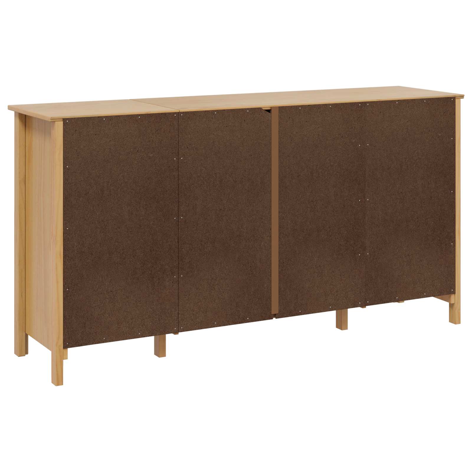 vidaXL Bufet HILL Miodowy brąz 154 x 40 x 80 cm Lite drewno sosnowe