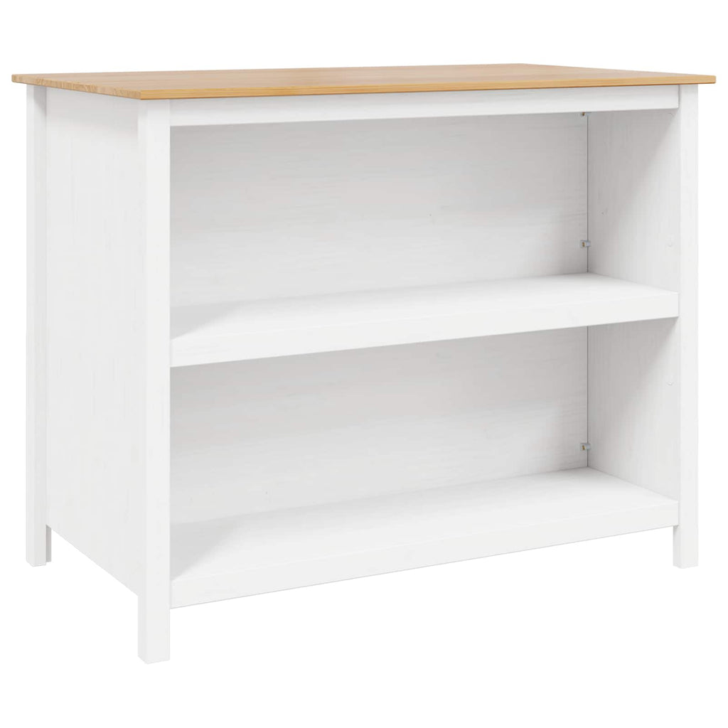 vidaXL Wyspy Kuchenne HILL Biały 112 x 66 x 90 cm Lite drewno sosnowe