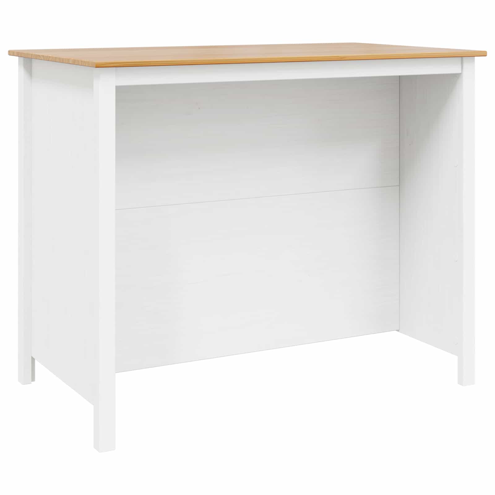 vidaXL Wyspy Kuchenne HILL Biały 112 x 66 x 90 cm Lite drewno sosnowe