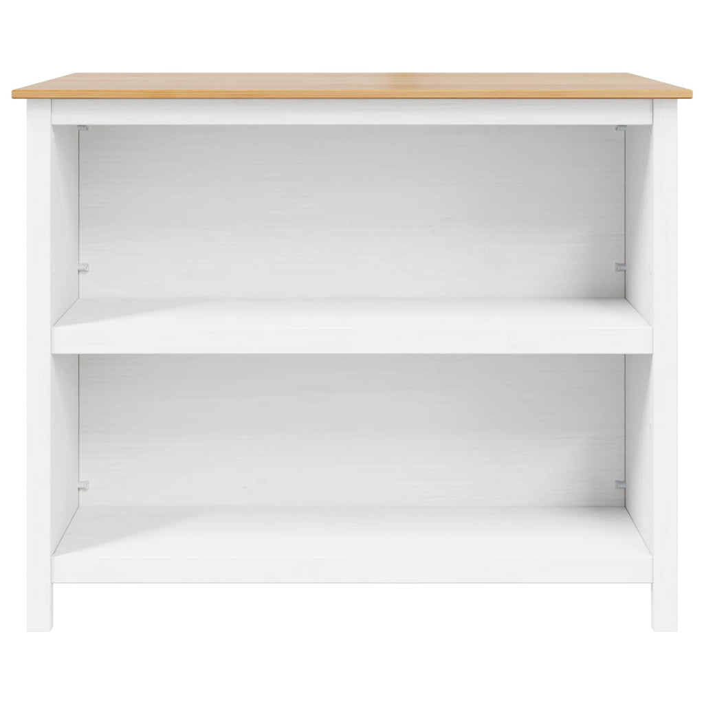 vidaXL Wyspy Kuchenne HILL Biały 112 x 66 x 90 cm Lite drewno sosnowe