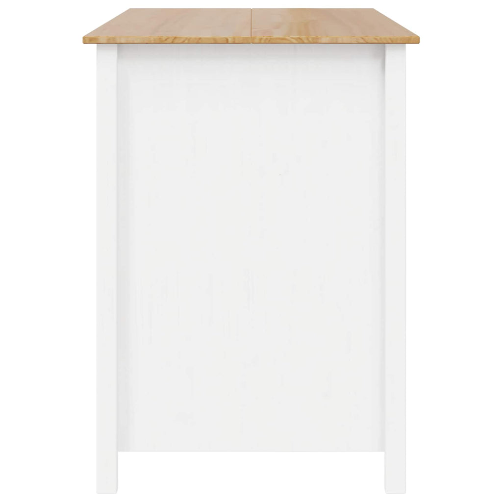 vidaXL Wyspy Kuchenne HILL Biały 112 x 66 x 90 cm Lite drewno sosnowe