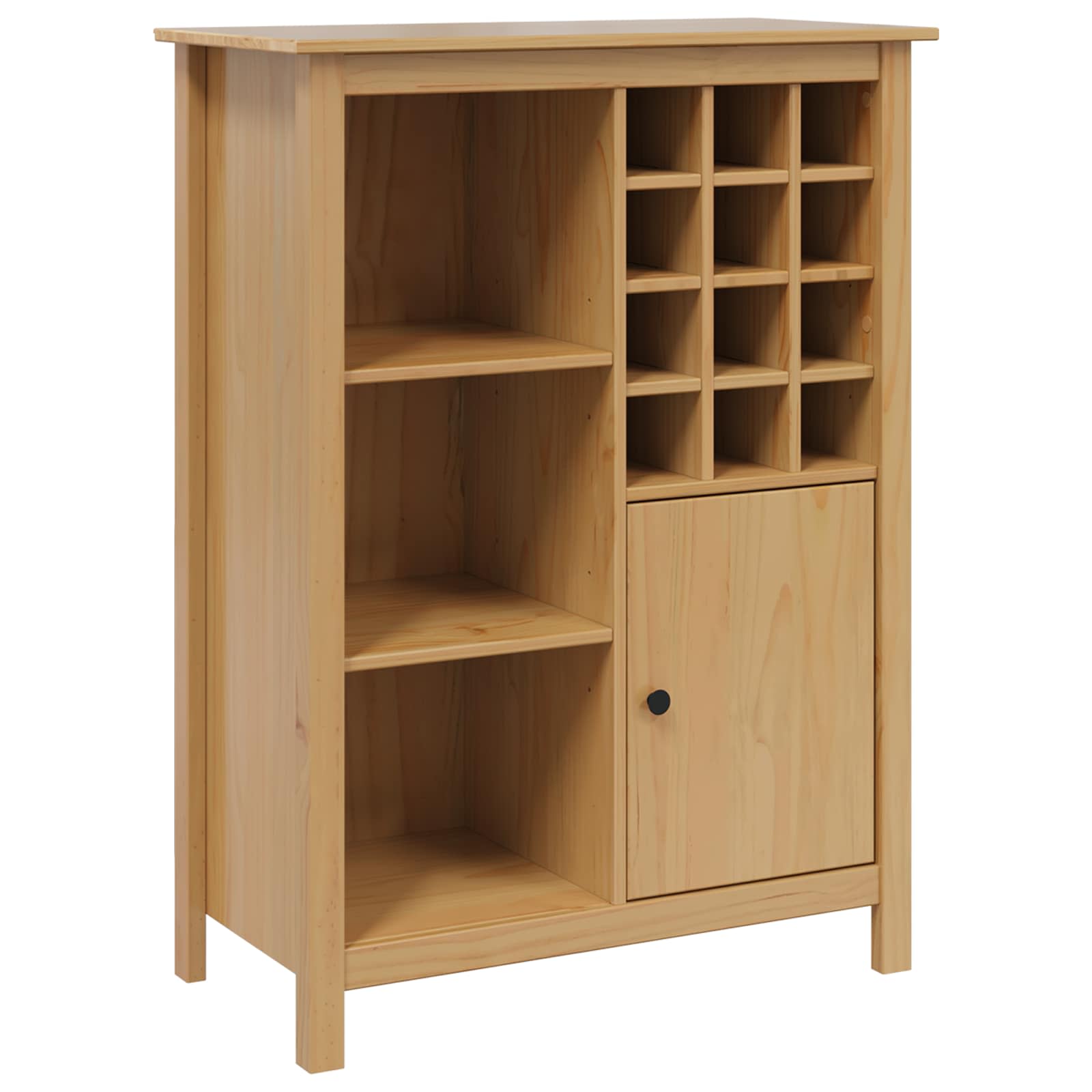 vidaXL Szafka na wino HILL Miodowy brąz 79.5 x 40 x 107.5 cm