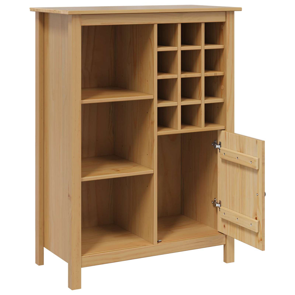 vidaXL Szafka na wino HILL Miodowy brąz 79.5 x 40 x 107.5 cm