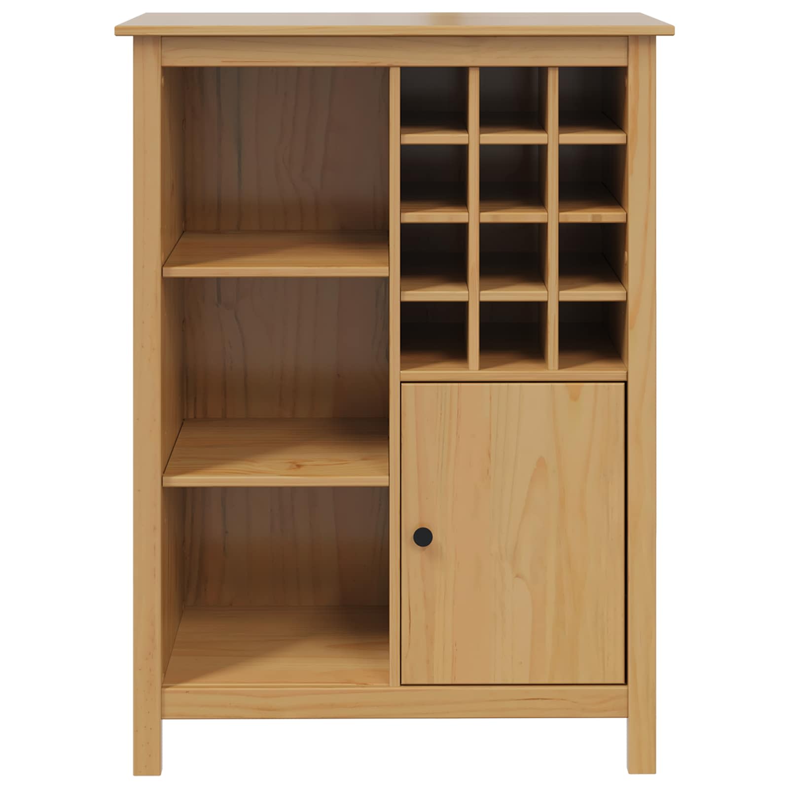 vidaXL Szafka na wino HILL Miodowy brąz 79.5 x 40 x 107.5 cm