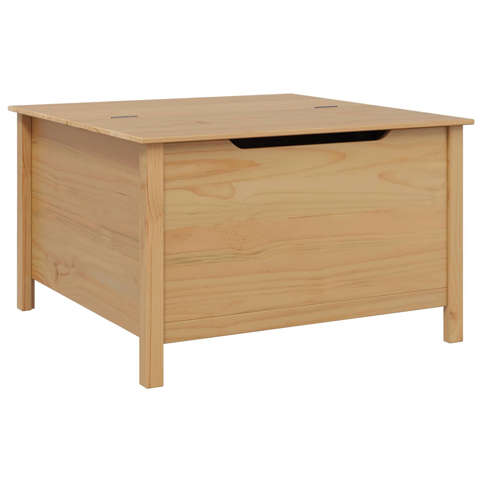 vidaXL Stolik kawowy z szufladą HILL Miodowy brąz 79.5 x 79.5 x 49 cm