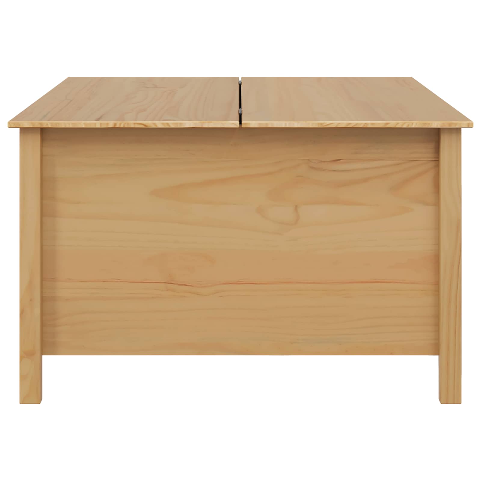 vidaXL Stolik kawowy z szufladą HILL Miodowy brąz 79.5 x 79.5 x 49 cm