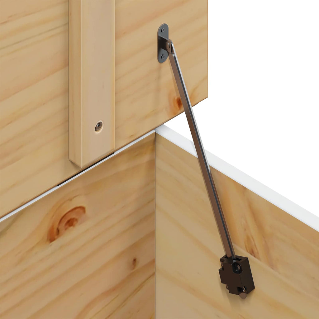 vidaXL Stolik kawowy HILL Biały i Brązowy Miód 79.5 x 79.5 x 49 cm