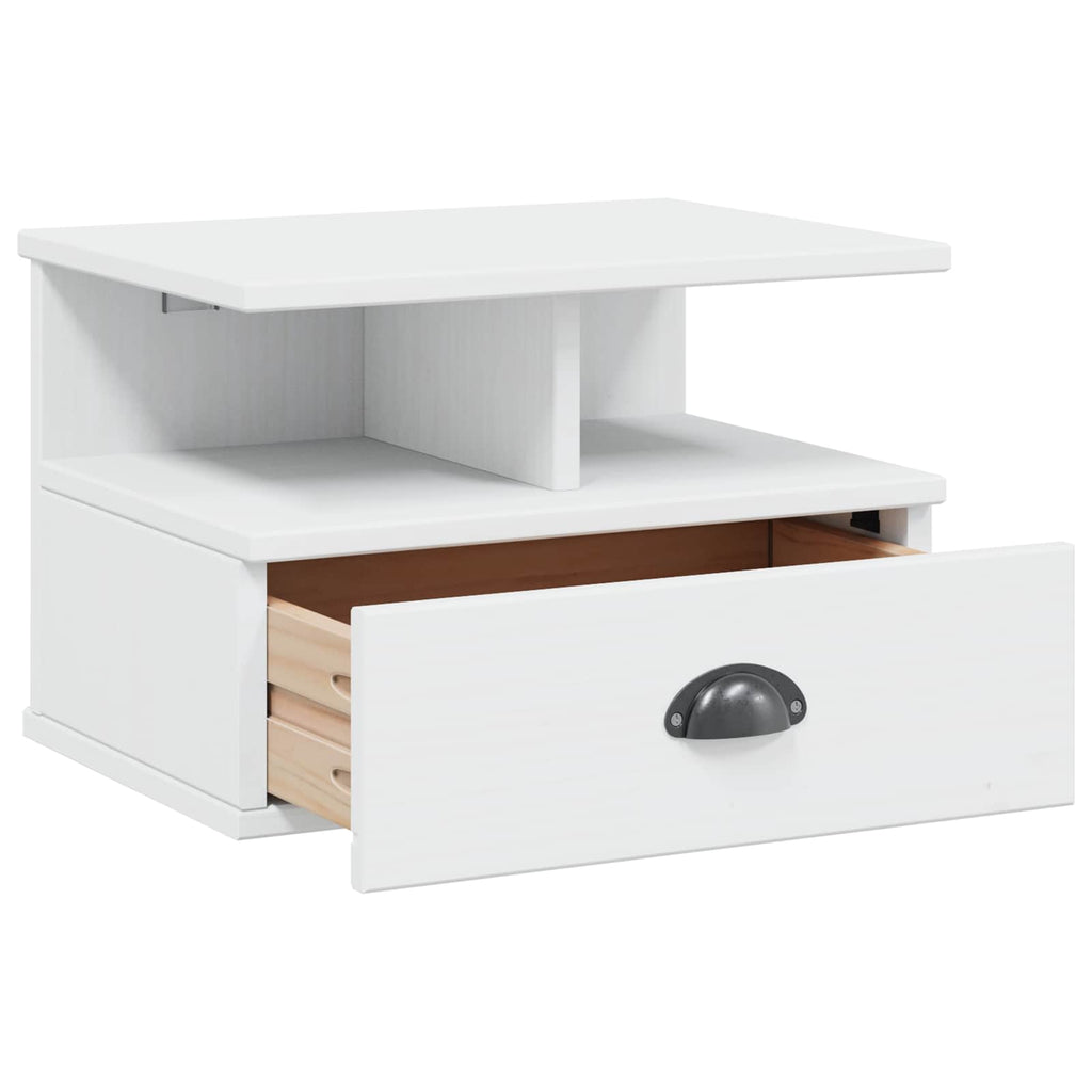 vidaXL Szafka Nocna HILL Biały 40 x 31 x 27 cm Lite drewno sosnowe