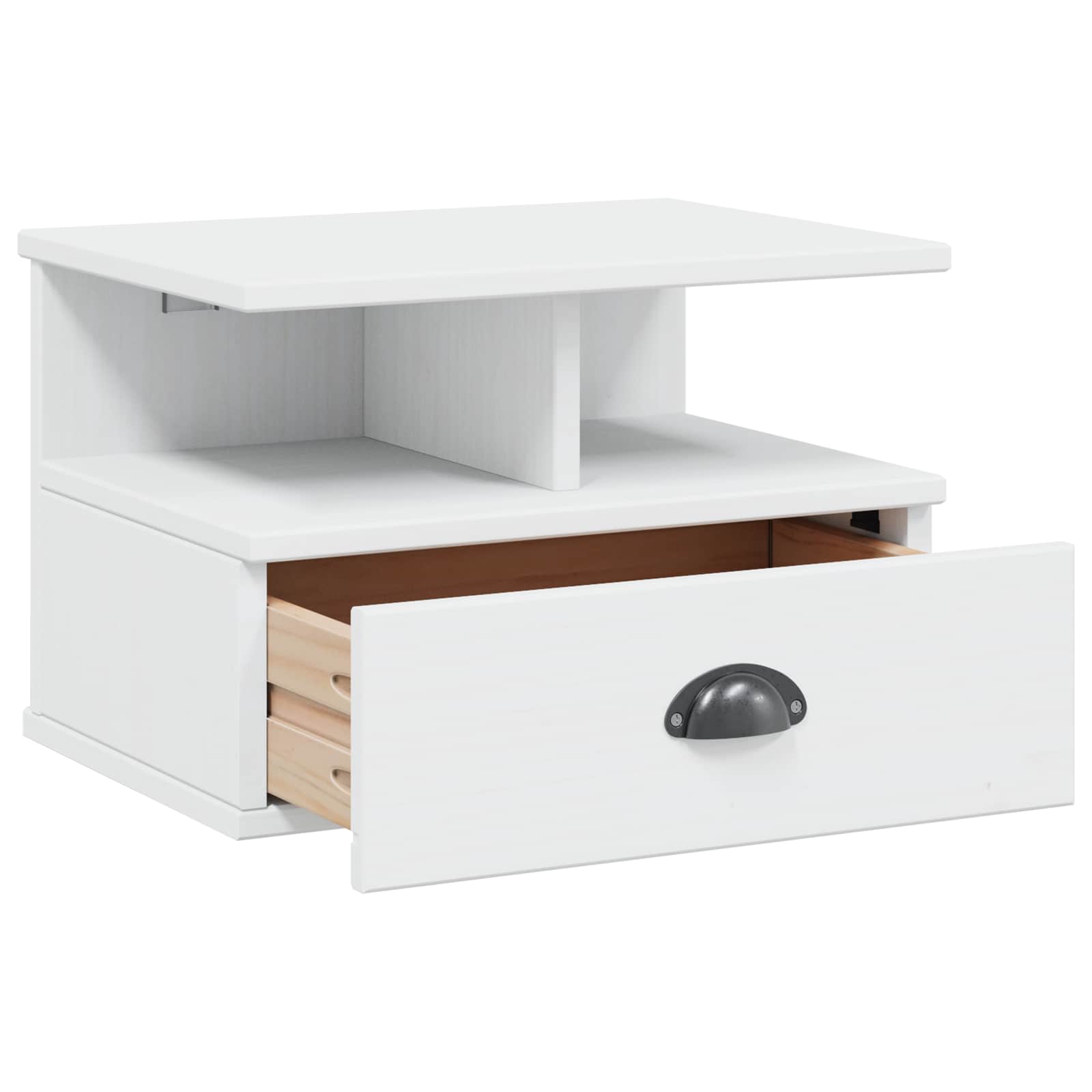 vidaXL Szafka Nocna HILL Biały 40 x 31 x 27 cm Lite drewno sosnowe