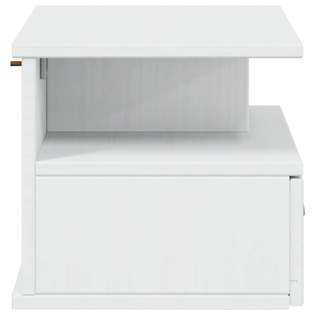 vidaXL Szafka Nocna HILL Biały 40 x 31 x 27 cm Lite drewno sosnowe