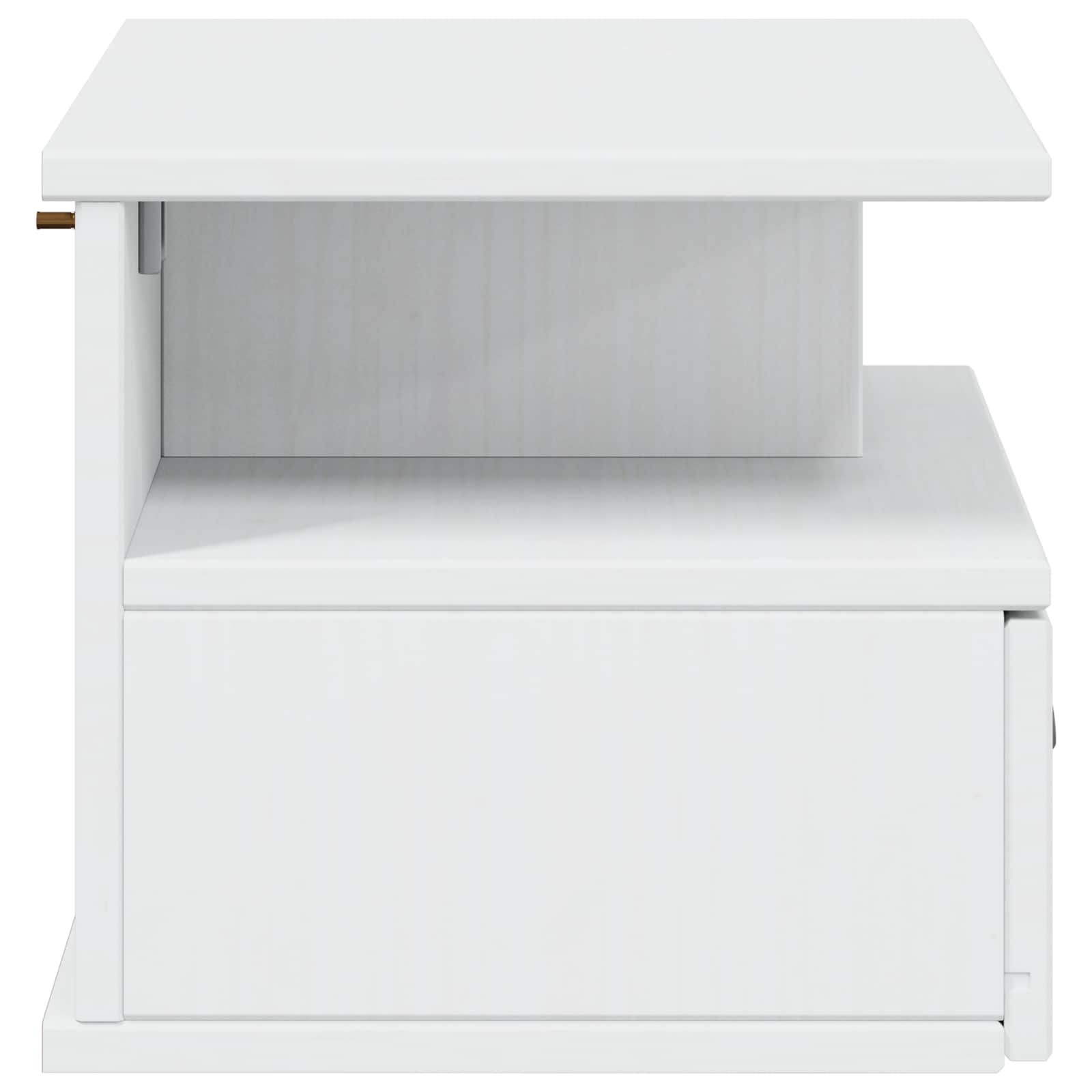vidaXL Szafka Nocna HILL Biały 40 x 31 x 27 cm Lite drewno sosnowe