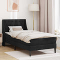 vidaXL Rama łóżka z materacem z materacem Czarny 80 x 200 cm Aksamit