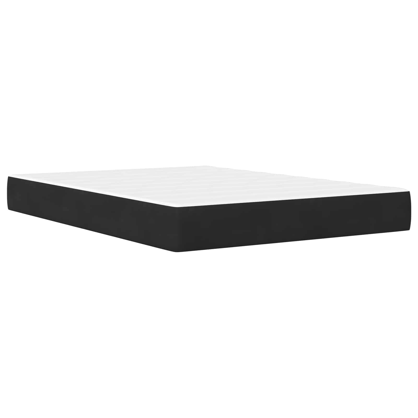 vidaXL Rama łóżka z materacem z materacem Czarny 120 x 200 cm Aksamit