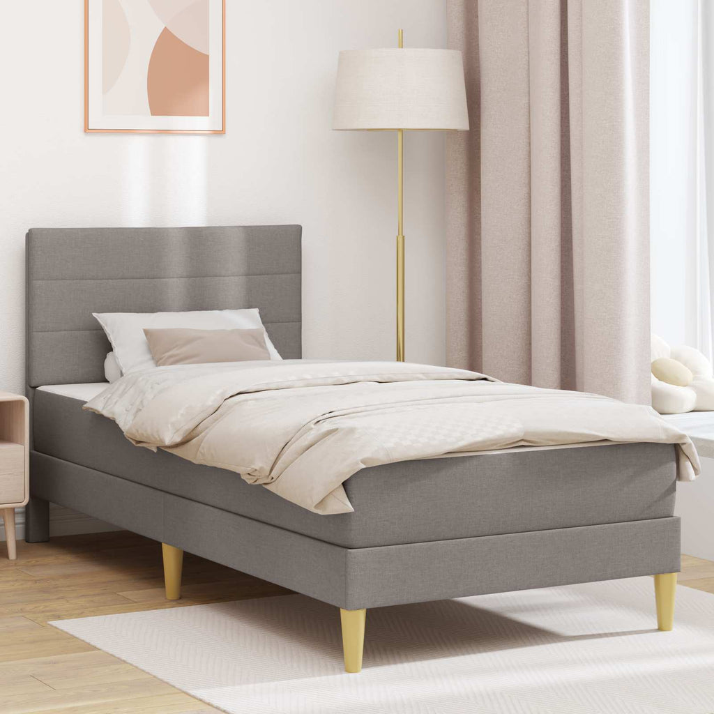 vidaXL Ramka łóżka Ciemnoszary 80 x 200 cm Poliester