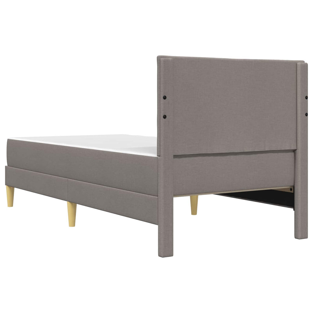 vidaXL Ramka łóżka Ciemnoszary 80 x 200 cm Poliester