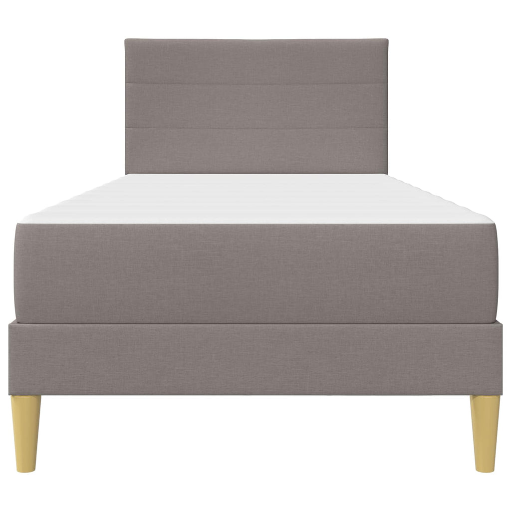 vidaXL Ramka łóżka Ciemnoszary 90 x 200 cm Poliester