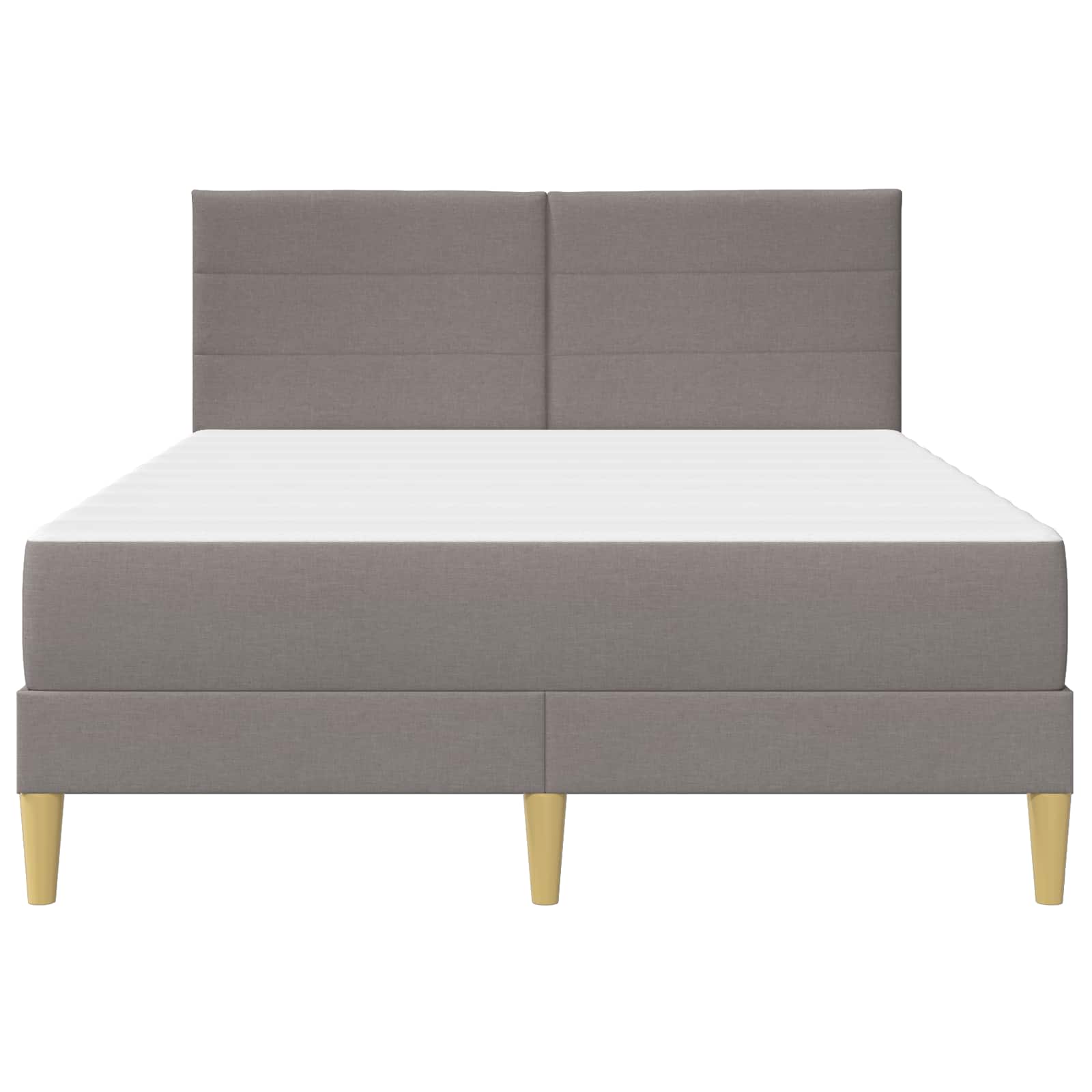 vidaXL Ramka łóżka Ciemnoszary 140 x 200 cm Poliester
