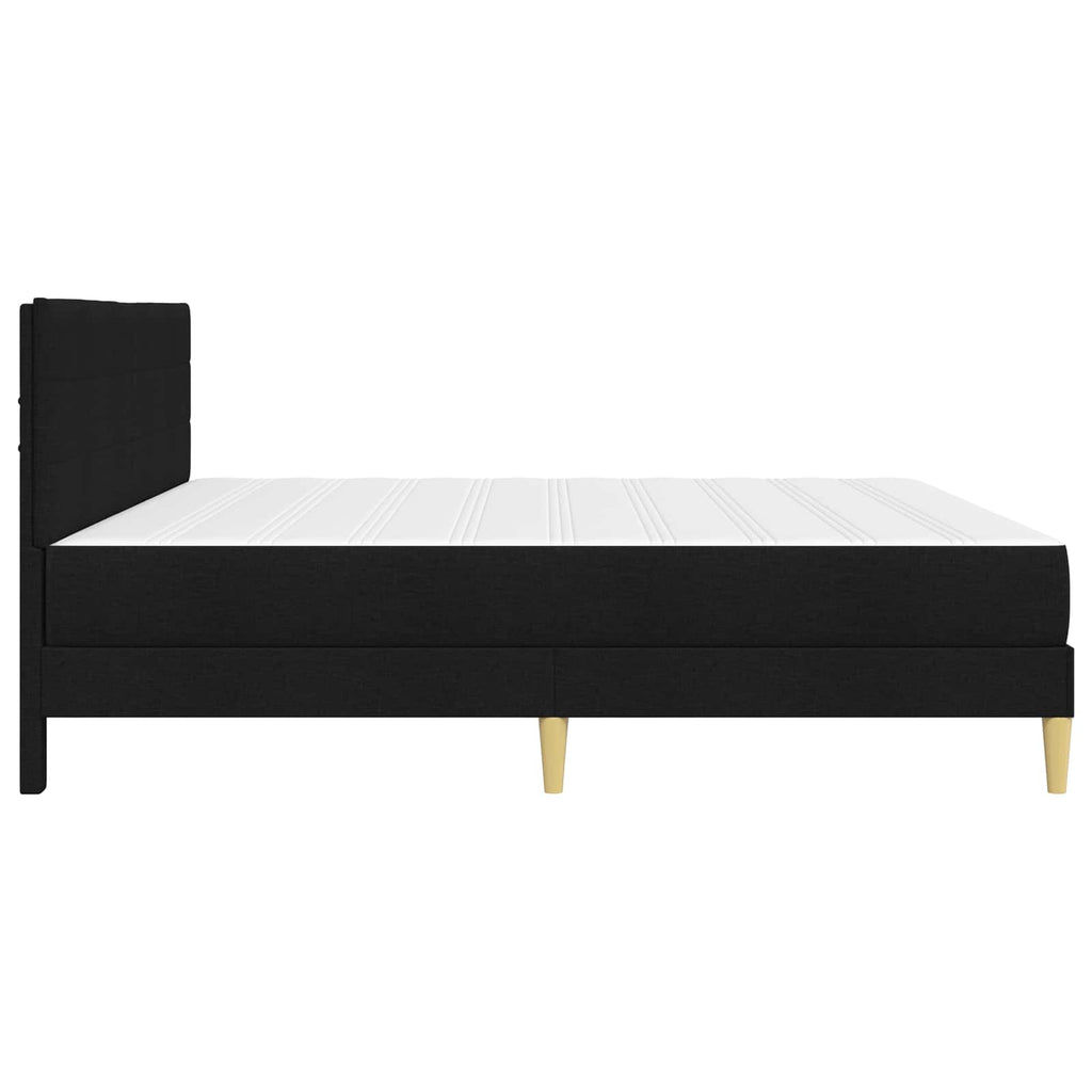 vidaXL Ramka łóżka Czarny 200 x 200 cm Poliester