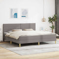 vidaXL Ramka łóżka 200 x 200 cm Ciemnoszary
