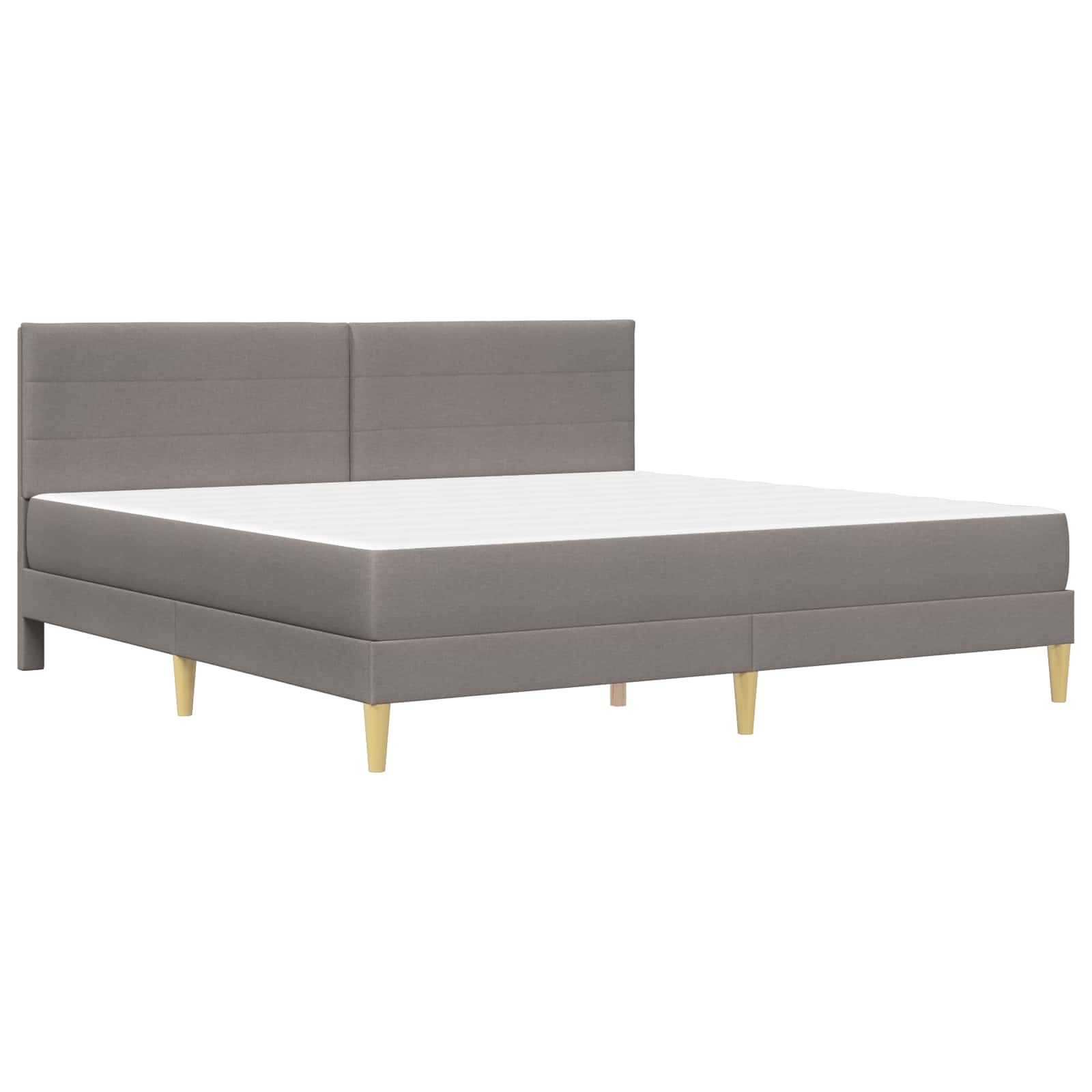 vidaXL Ramka łóżka 200 x 200 cm Ciemnoszary