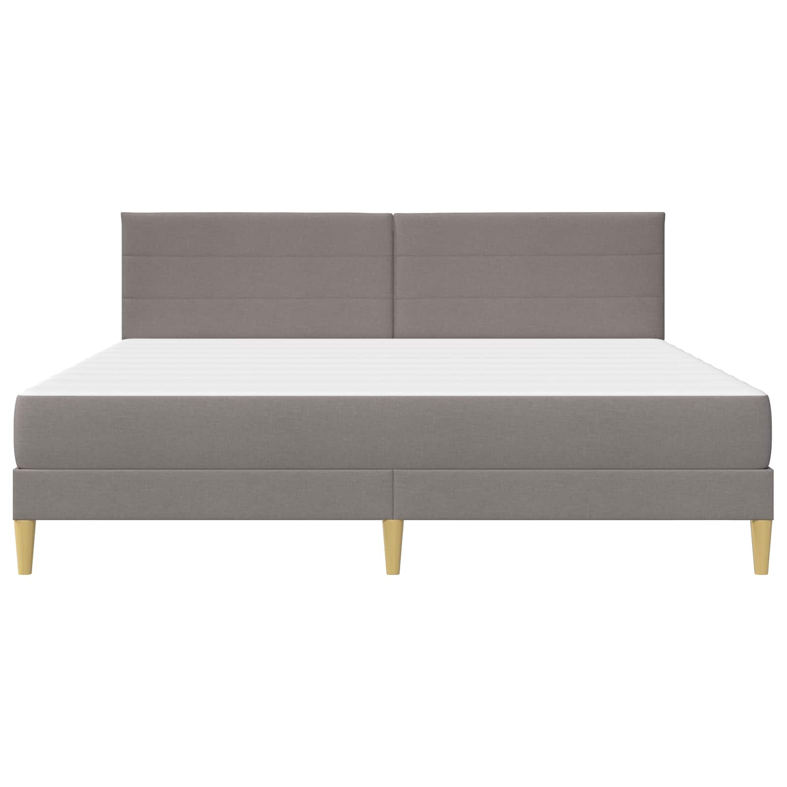 vidaXL Ramka łóżka 200 x 200 cm Ciemnoszary