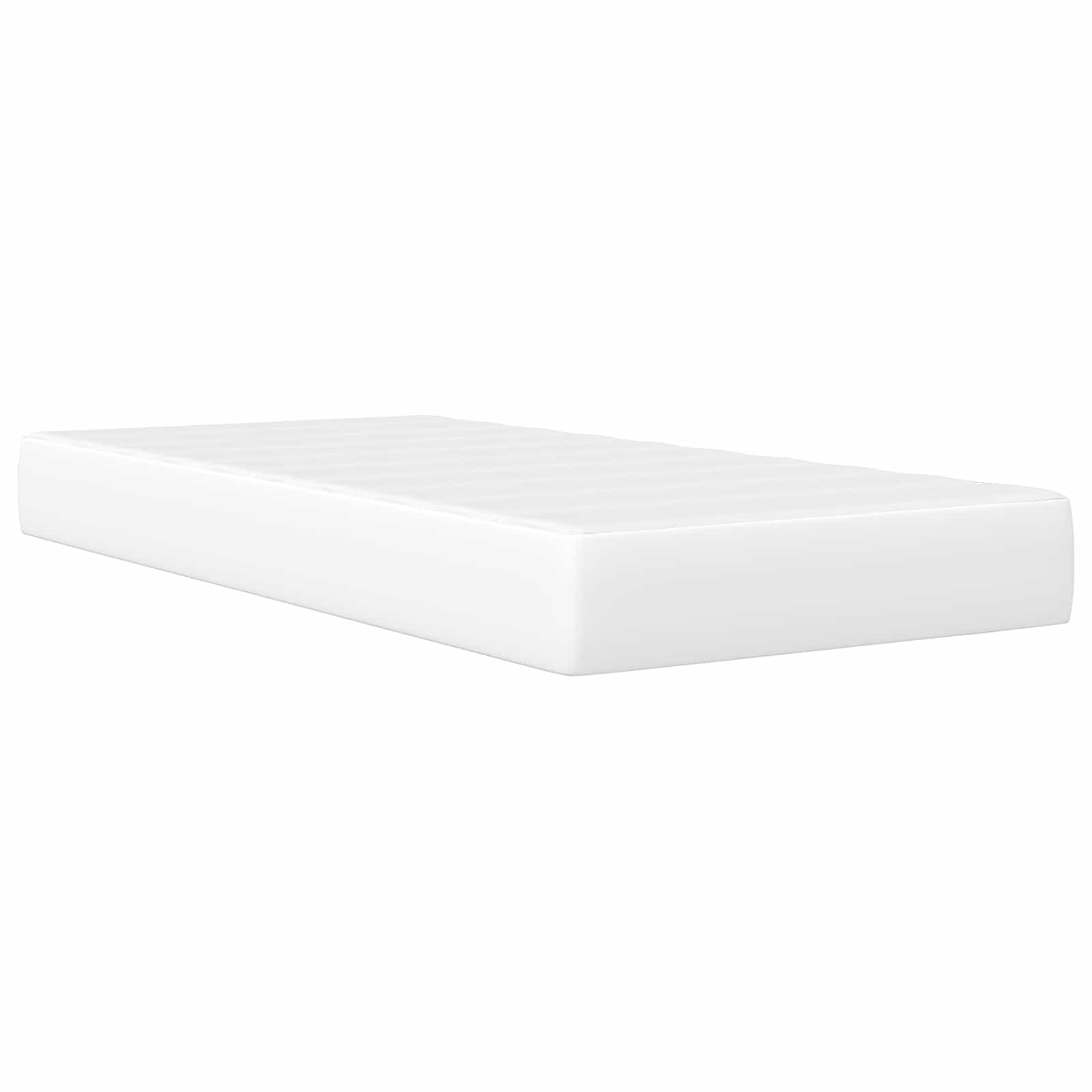 vidaXL Ramka łóżka z paskami LED Biały 80 x 200 cm Ekoskóra