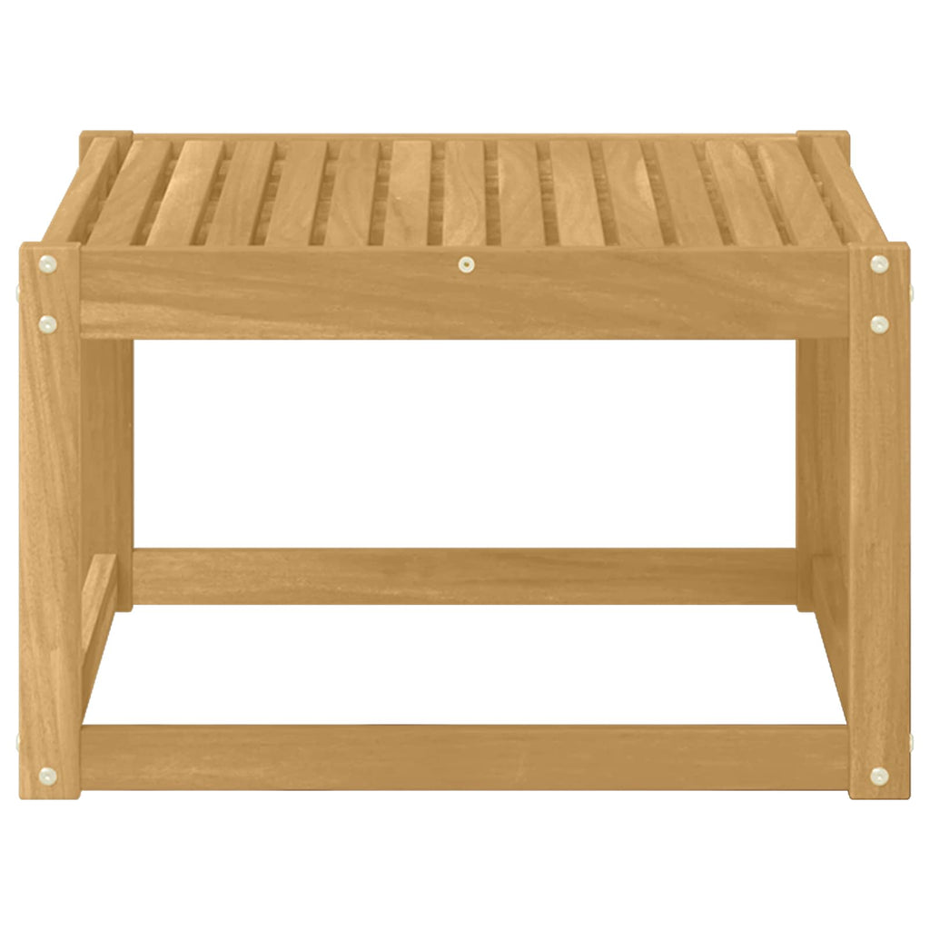 vidaXL Stół na Zewnątrz Lite Drewno Akacji Biały 59 x 59 x 37 cm