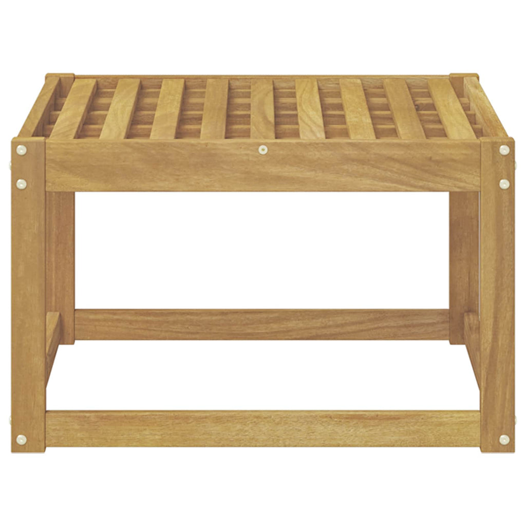 vidaXL Outdoor Hocker Lite Drewno Akacji Biały 59 x 59 x 37 cm