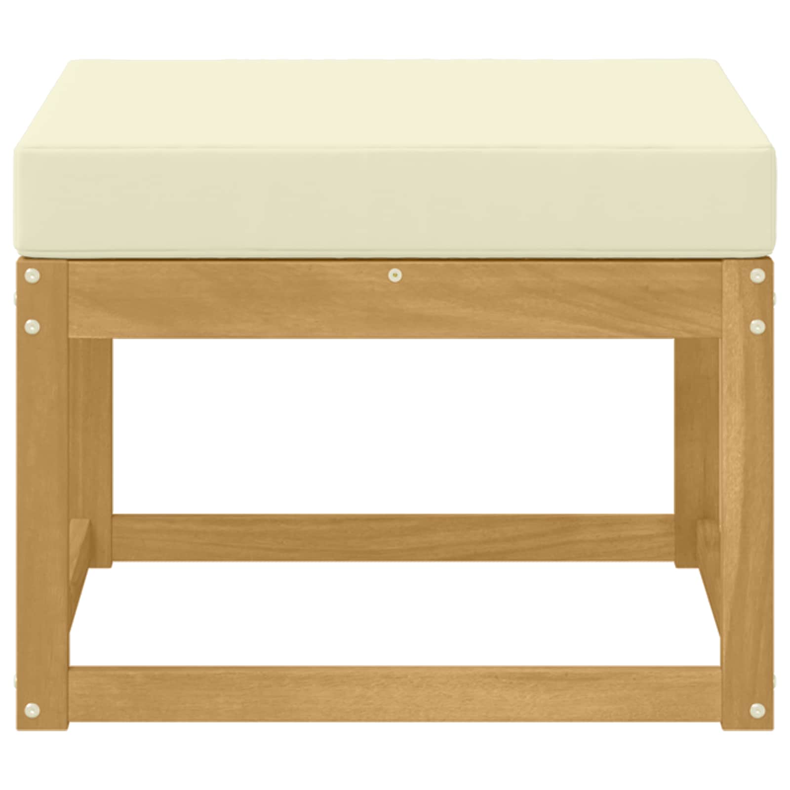 vidaXL Outdoor Hocker Lite Drewno Akacji Biały