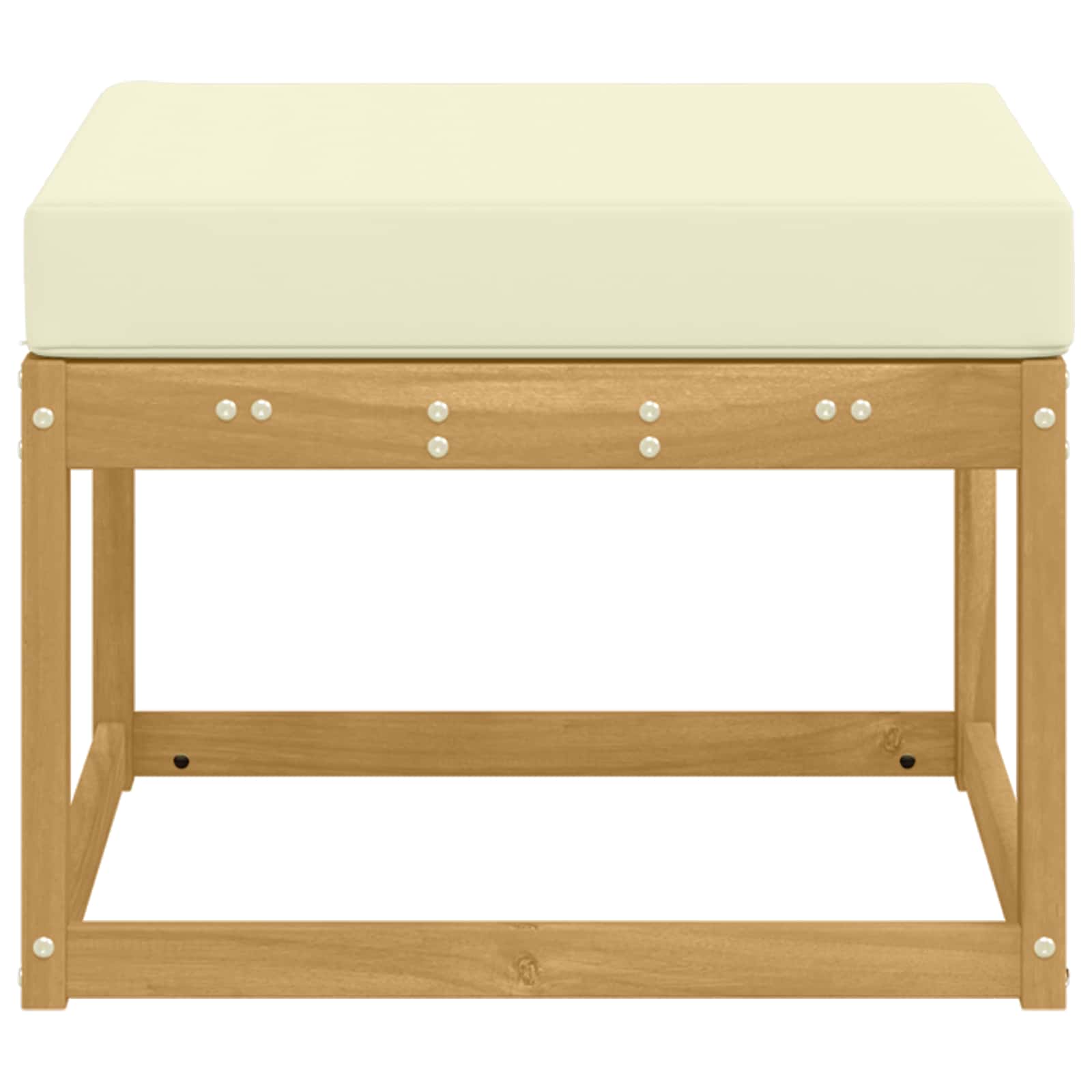 vidaXL Outdoor Hocker Lite Drewno Akacji Biały