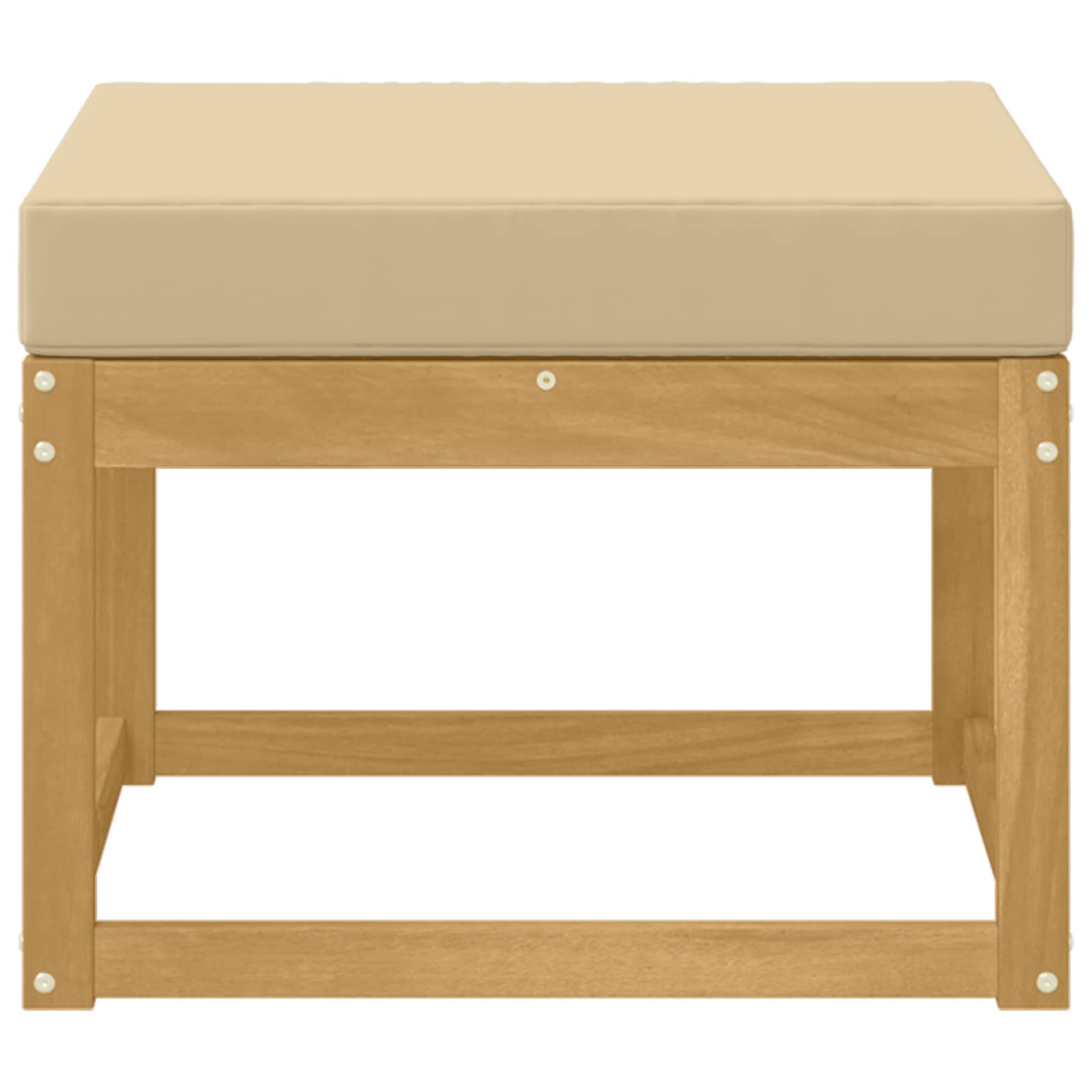 vidaXL Outdoor Hocker Lite Drewno Akacji Biały