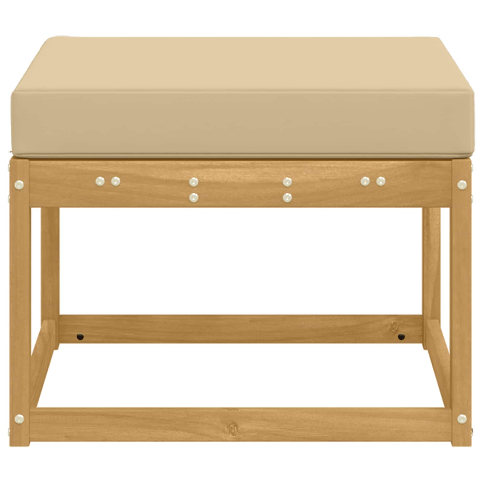 vidaXL Outdoor Hocker Lite Drewno Akacji Biały