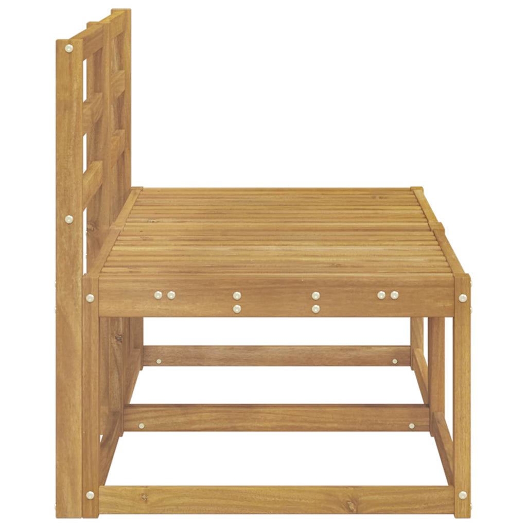 vidaXL 2 Sztuka Środkowa sofa ogrodowa Lite Drewno Akacji Biały