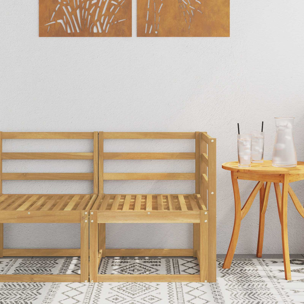 vidaXL Sofa narożna na zewnątrz Lite Drewno Akacji Biały